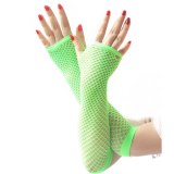 Ladies Girls Neon Sexy Long Fingerless Fishnet Lace High Elasticity Gloves Hand Gloves guantes eldiven handschoenen