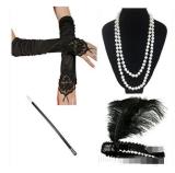 Mens 20s 1920s Gangster Set Hat Braces Tie Cigar Gatsby Costume disfraz mujer Accessories fantasias adulto men
