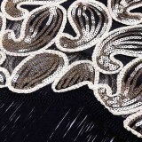 Women 1920s Sequin Flapper Dress Bead Embroidery Gatsby Sleeveless Ladies Fringe Cocktail Party Dress for Prom Theme Par