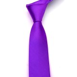 Tie for Men Slim Tie Solid color Necktie Polyester Narrow Cravat 5cm width 35 colors Royal Blue Gold Party Formal Ties Fashion