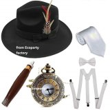 Mens Adult Gangster Peaky Cap Blinders 20s Tommy Shelby Fancy Dress Accessories