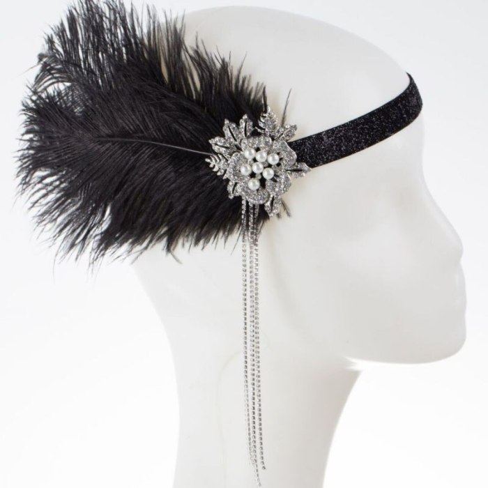 1920S 20S GATSBY CHARLESTON FLAPPER FANCY DRESS ACCESSORIES feather headband COSTUME KIT  Cigarette holder gloves pearl necklace