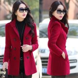 korea woolen trench coat