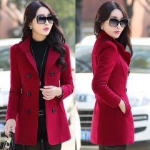 korea woolen trench coat