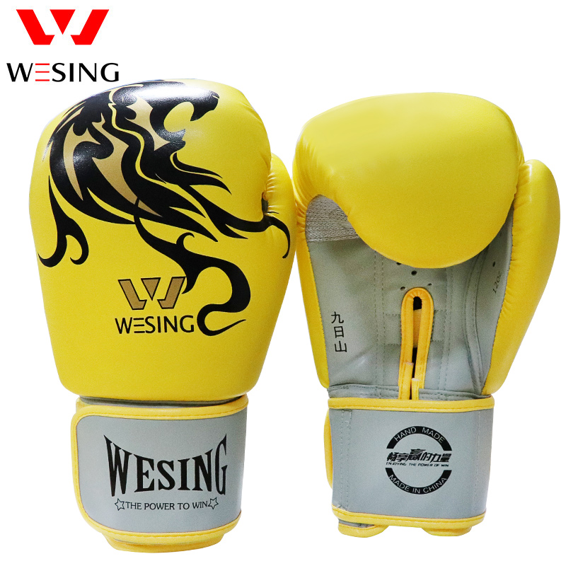 Aamron® Leather Boxing Gloves Training Muay Thai Fight Punch Bag Sparring BGLA2C 