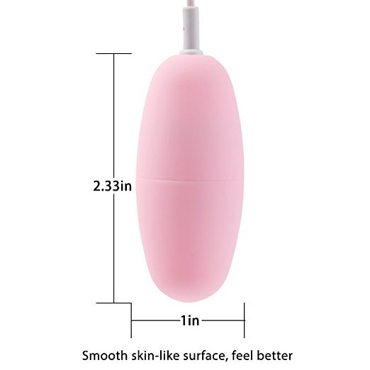 cob 10 Frequency Bullet Egg Vibrator Waterproof Wired Massager Bullet Vibe Mini Female Vibrator (Pink)