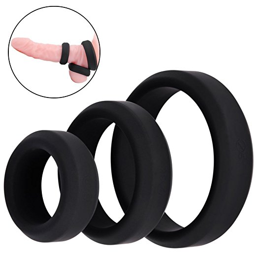 Mrbig Cock Silicone Cock Ring Ball Stretcher In Black