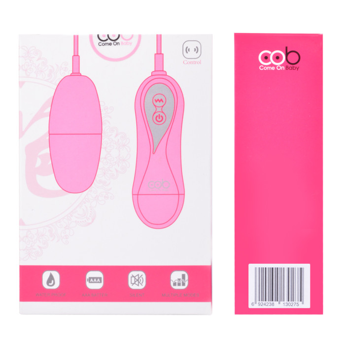 cob 10 Frequency Bullet Egg Vibrator Waterproof Wired Massager Bullet Vibe Mini Female Vibrator (Pink)