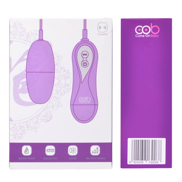cob 10 Frequency Waterproof Wired Massager Love Egg Bullet Vibe Mini Female Vibrator (Purple)