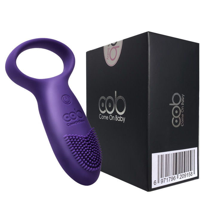 Cob Silicone Vibrating Cock Ring Rechargeable 10-Speed Penis Ring Vibrator Sex Toy for Male or Couples