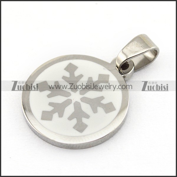 Stainless Steel Christmas Charm Snow Pendants XMAS p003707
