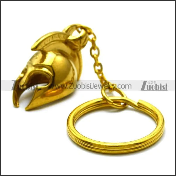 Gold Plating Spartan Warrior Keyring  k000005