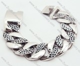 Silver Heavy Stainless Steel Bracelet - JB200019
