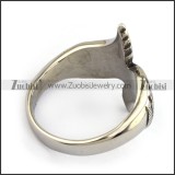 Stainless Steel Wing Ring -JR330029