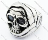 Stainless Steel Skull Ring - JR370050