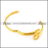 24k gold plating casting spanner bangle b005959