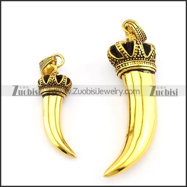 Big Golden Stainless Steel Horn p005518