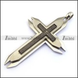 Stainless Steel Cross Pendant -JP050616