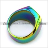 Shiny Colorful Physical Vapor Deposition Coated Ring r004042