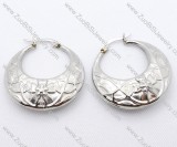 Flower Lines Stainless Steel earring - JE050090