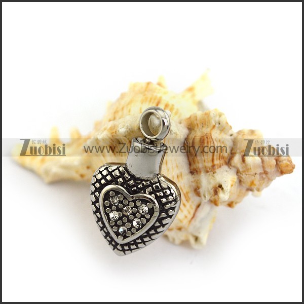 Ladies Rhinestones Perfume Bottle Charm p003801