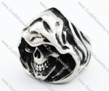 Stainless Steel death Skull Ring - JR370030