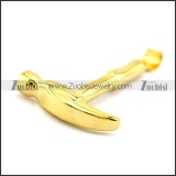 Gold-plated Hammer Pendant p006117