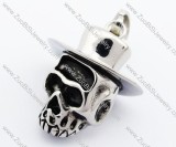 Stainless Steel Skull Cowboy Pendant - JP420036