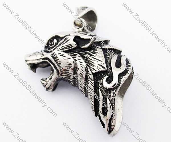 Stainless Steel Wolf Pendant - JP420040