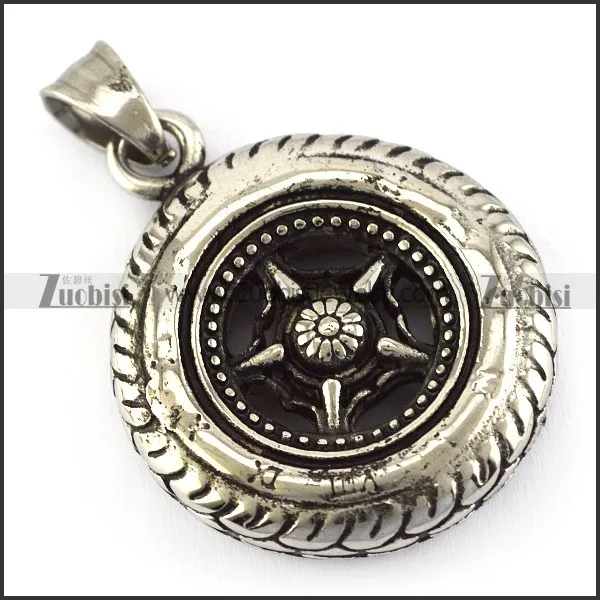 Stainless Steel Vehicle Wheel Pendant p005837