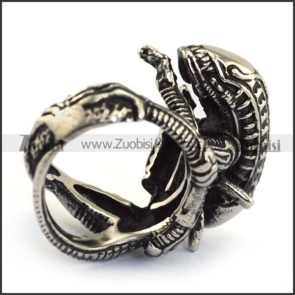 Stainless Steel Extraterrestrial Ring - JR350137