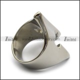 high polishing stainless steel spartan helmet gladiator ring r005054