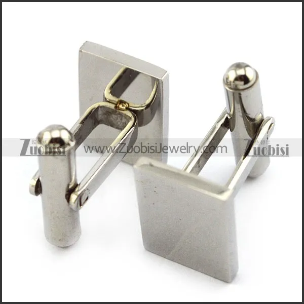 classical stainless steel cufflink for UK gentlemen