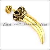 Vintage Gold Stainless Steel Horn p005536