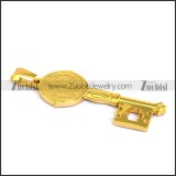 Golden Key Pendant p004501