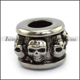 Stainless Steel Skull Bead Charm a000090