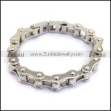 Shiny Silver Stainless Steel Bicycle Chain Bracelet b004515