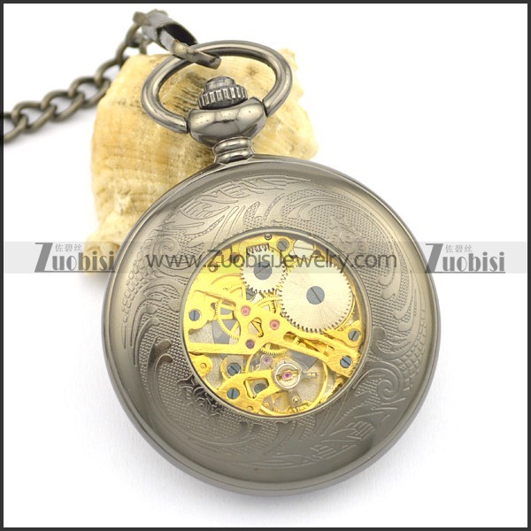 Antique Mechanical Pocket Watch with chain -pw000391