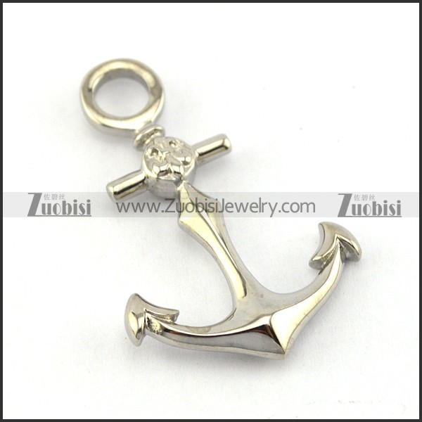 High Polishing Steel Anchor Pendant p004885