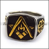 Gold Plated Masonic Ring r003619