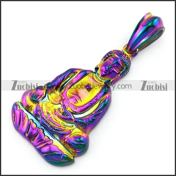 Tathagata Pendant in Colorful Plating p004929