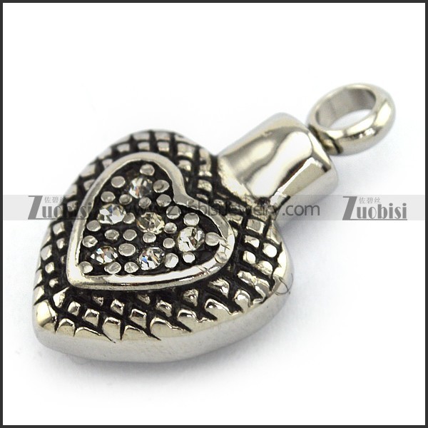 Ladies Rhinestones Perfume Bottle Charm p003801