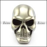 Matte Solid Stainless Steel Skull Ring r004915