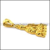 Gold Plated Bodhisattva Pendant p004925