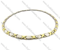 Stainless Steel Magnetic Necklace - JN250009
