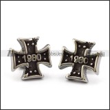 1980 Iron Cross Earring e001364