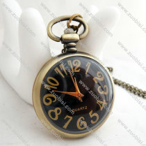 Black Face Pocket Watch with Latin Number -PW000226