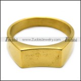 gold plating simple blank signet ring for elegant lady r005409