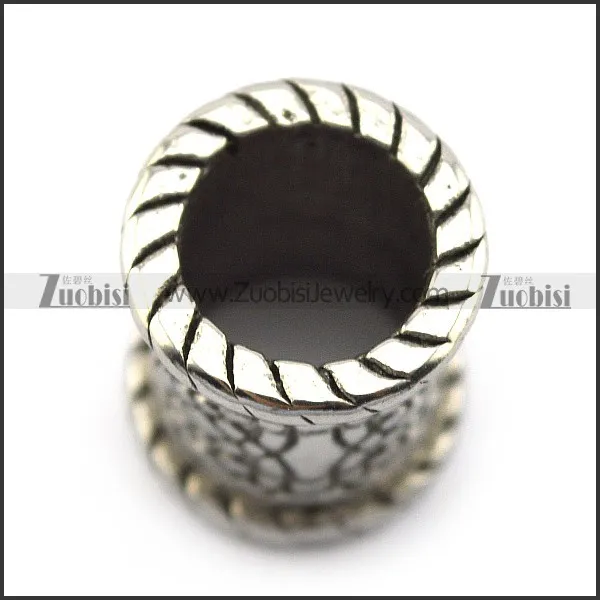 Stainless Steel Celtic Knot Beard Bead with Big Hole for Mens a000356