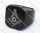 Black Plating Freemason Stainless Steel Ring -JR330024